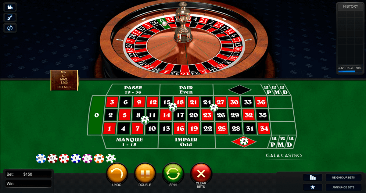 Jouer a la roulette en ligne gratuitement